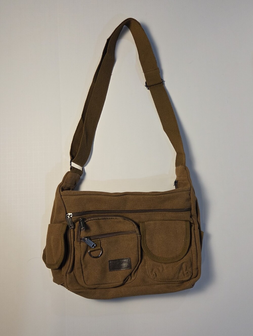 Canvas Messenger Bag Retro Mailman Workwear Grunge Y2K Army Surplus Field Bag